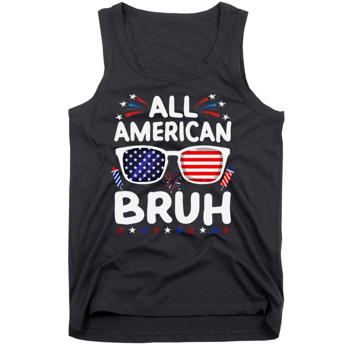 All American Bruh 4th Of July Patriotic Family Fun Tank Top