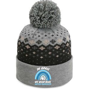 Autism Awareness Blue April Love Autistic Support Gift The Baniff Cuffed Pom Beanie