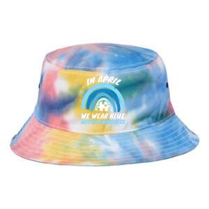 Autism Awareness Blue April Love Autistic Support Gift Tie Dye Newport Bucket Hat