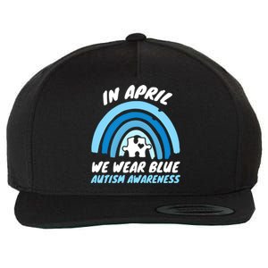 Autism Awareness Blue April Love Autistic Support Gift Wool Snapback Cap