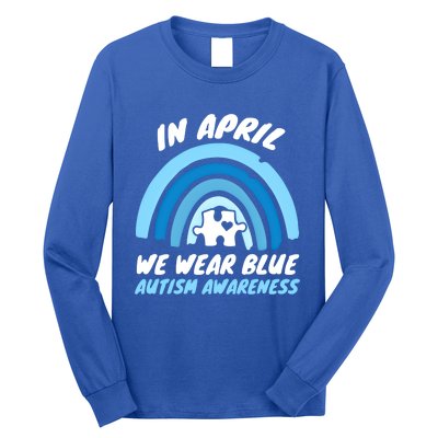 Autism Awareness Blue April Love Autistic Support Gift Long Sleeve Shirt