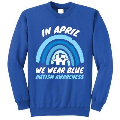 Autism Awareness Blue April Love Autistic Support Gift Sweatshirt