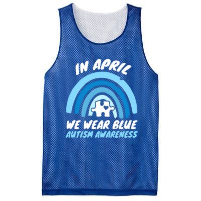 Autism Awareness Blue April Love Autistic Support Gift Mesh Reversible Basketball Jersey Tank