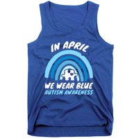 Autism Awareness Blue April Love Autistic Support Gift Tank Top