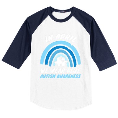 Autism Awareness Blue April Love Autistic Support Gift Baseball Sleeve Shirt