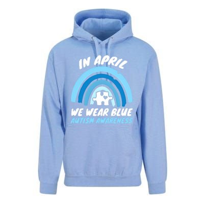 Autism Awareness Blue April Love Autistic Support Gift Unisex Surf Hoodie