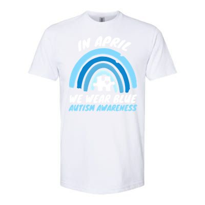 Autism Awareness Blue April Love Autistic Support Gift Softstyle® CVC T-Shirt