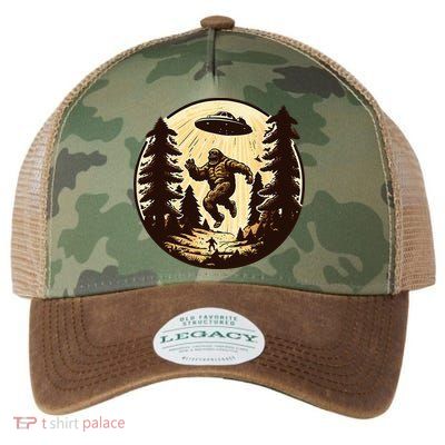 Alien And Bigfoot UFO Bigfoot Alien Legacy Tie Dye Trucker Hat