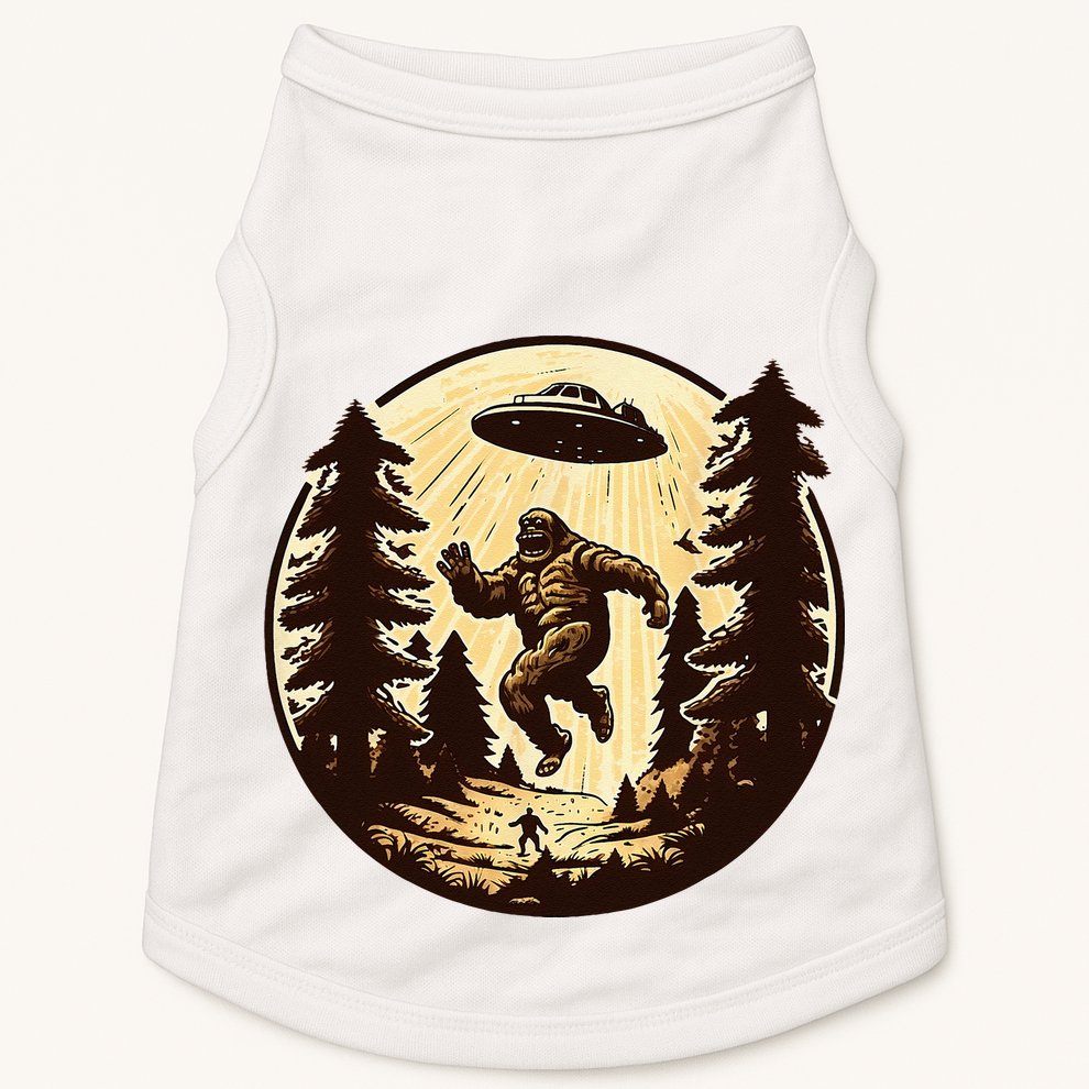 Alien And Bigfoot UFO Bigfoot Alien Doggie Tank