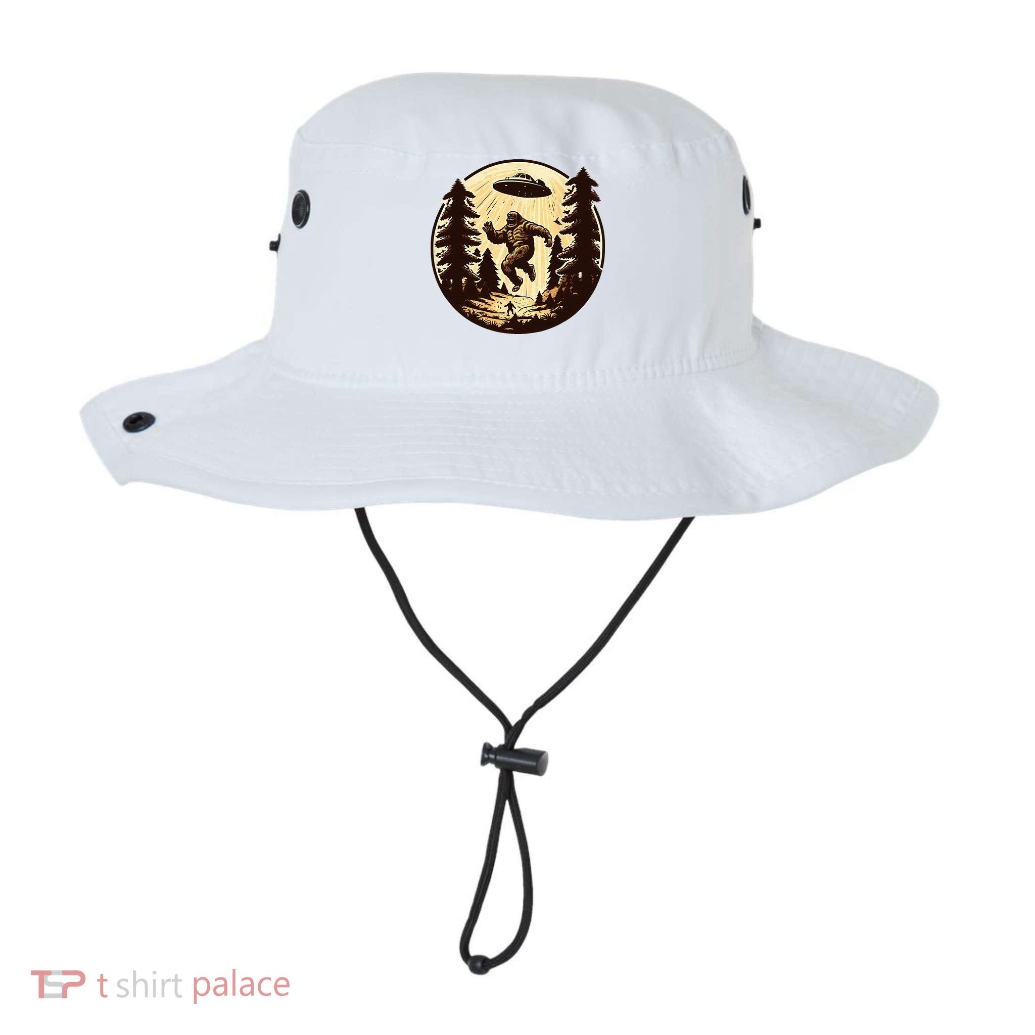 Alien And Bigfoot UFO Bigfoot Alien Bucket Hat