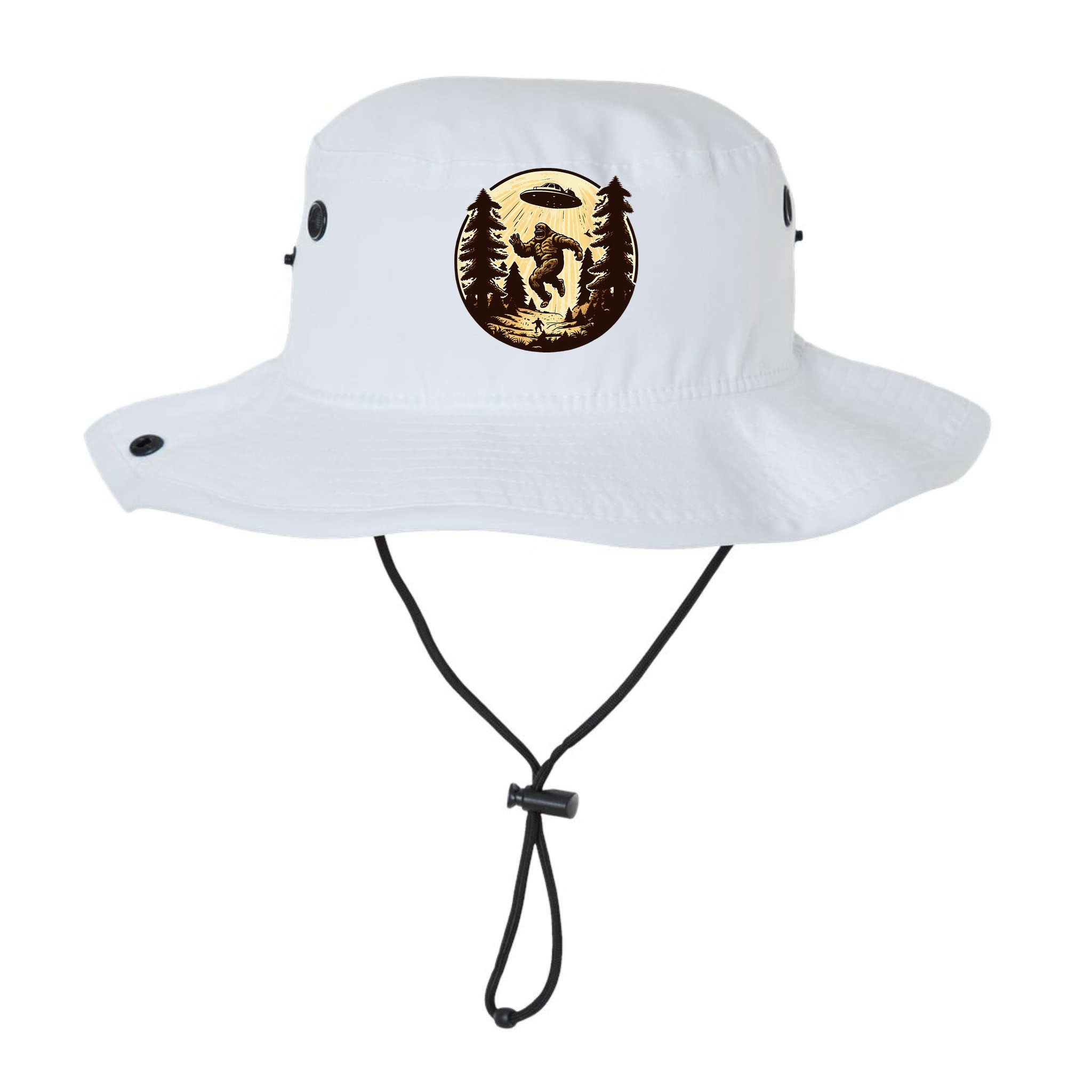 Alien And Bigfoot UFO Bigfoot Alien Bucket Hat