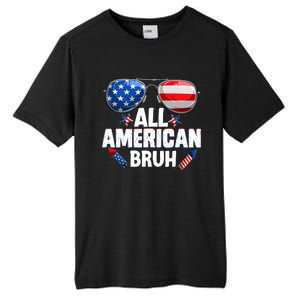 All American Bruh Fourth Of July American Tall Fusion ChromaSoft Performance T-Shirt