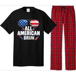 All American Bruh Fourth Of July American Pajama Set