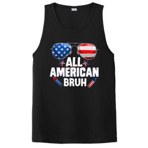 All American Bruh Fourth Of July American PosiCharge Competitor Tank