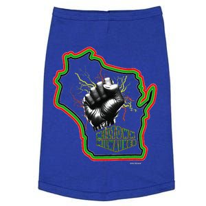 African American Blackpower Wisconsin Milwaukee Map Doggie Tank