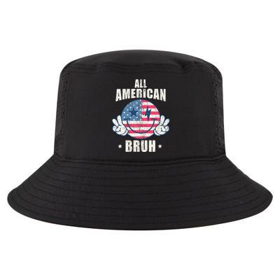 All American Bruh 4th Of July Boy Patriotic Cool Comfort Performance Bucket Hat