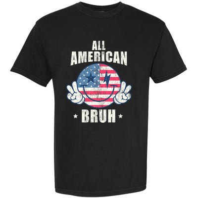 All American Bruh 4th Of July Boy Patriotic Garment-Dyed Heavyweight T-Shirt