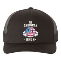 All American Bruh 4th Of July Boy Patriotic Yupoong Adult 5-Panel Trucker Hat