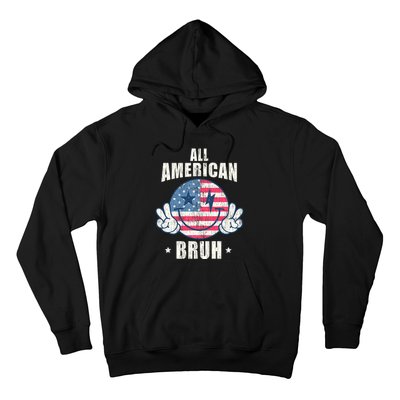 All American Bruh 4th Of July Boy Patriotic Hoodie