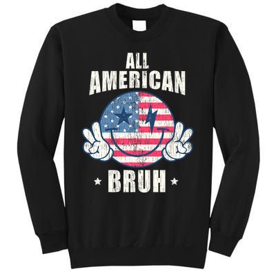 All American Bruh 4th Of July Boy Patriotic Sweatshirt