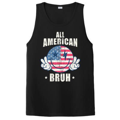 All American Bruh 4th Of July Boy Patriotic PosiCharge Competitor Tank