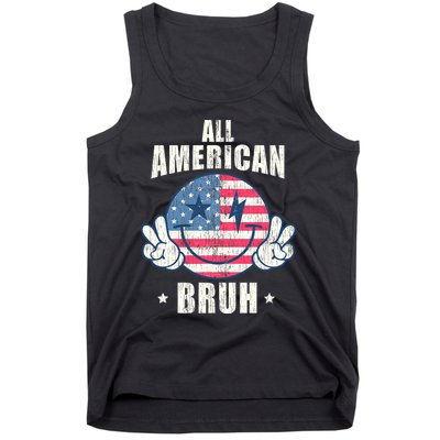 All American Bruh 4th Of July Boy Patriotic Tank Top