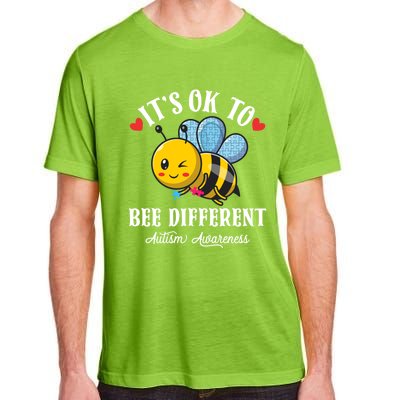 Autism Awareness Bee ItS Ok To Be Different Autistic Bees Gift Adult ChromaSoft Performance T-Shirt