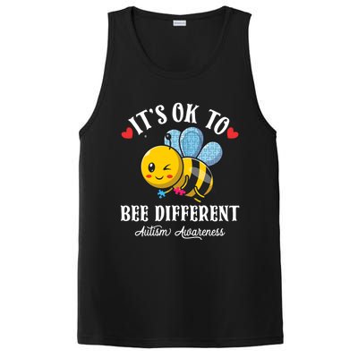 Autism Awareness Bee ItS Ok To Be Different Autistic Bees Gift PosiCharge Competitor Tank