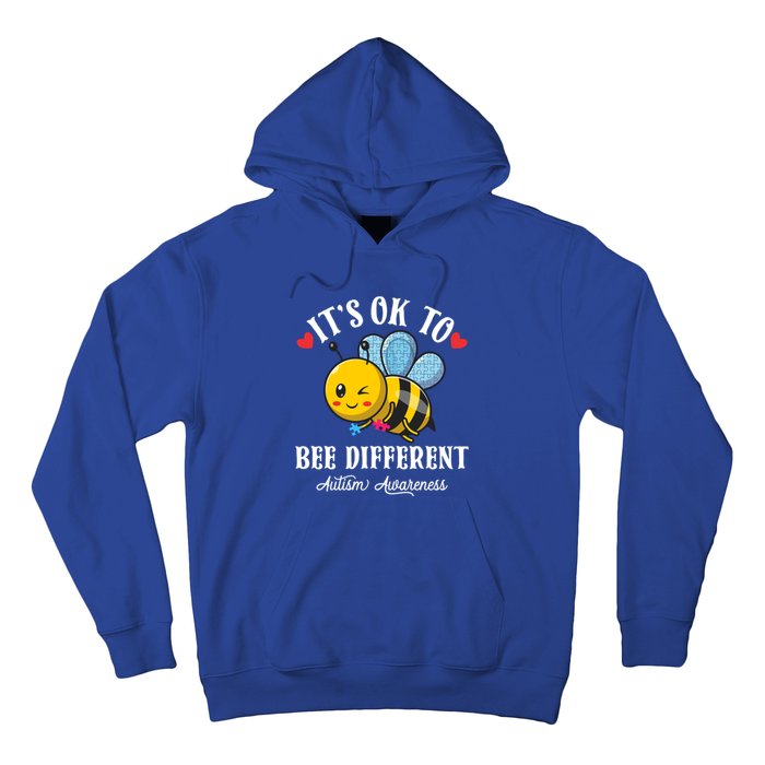 Autism Awareness Bee ItS Ok To Be Different Autistic Bees Gift Hoodie