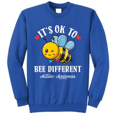 Autism Awareness Bee ItS Ok To Be Different Autistic Bees Gift Sweatshirt