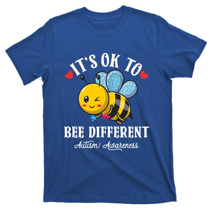 Autism Awareness Bee ItS Ok To Be Different Autistic Bees Gift T-Shirt