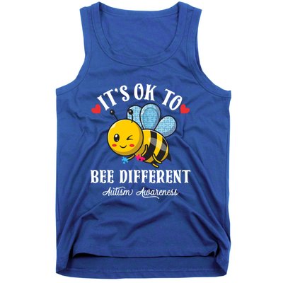 Autism Awareness Bee ItS Ok To Be Different Autistic Bees Gift Tank Top