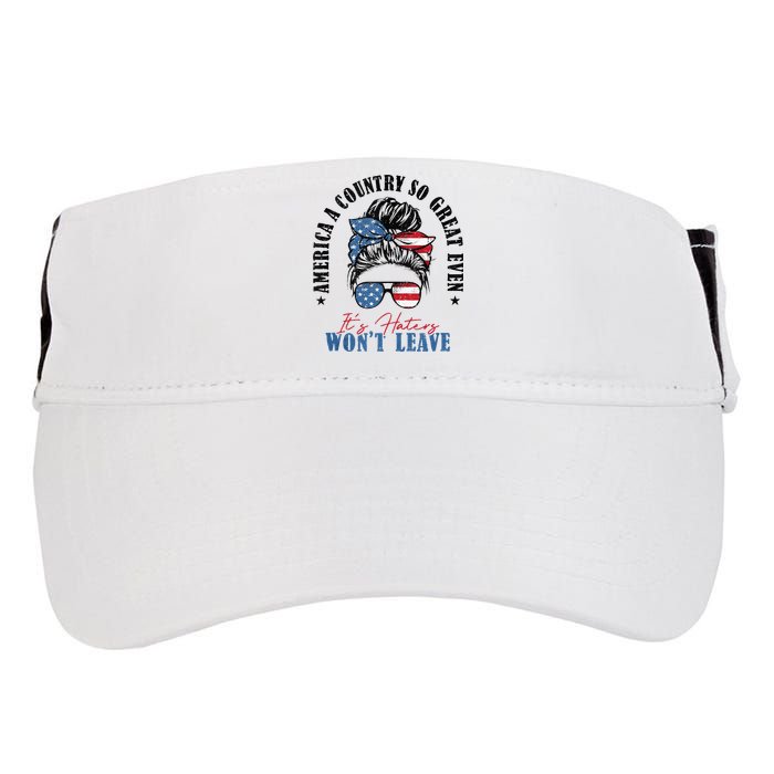 America A Country So Great Even It's Haters Won't Leave Adult Drive Performance Visor