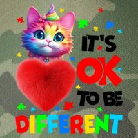 Autism Awareness Cat ItS Ok To Be Different Funny Autistic Gift Legacy Tie Dye Trucker Hat