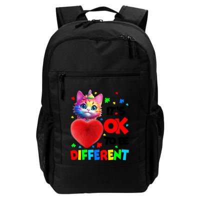 Autism Awareness Cat ItS Ok To Be Different Funny Autistic Gift Backpack