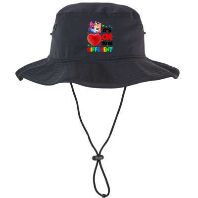 Autism Awareness Cat ItS Ok To Be Different Funny Autistic Gift Bucket Hat
