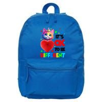 Autism Awareness Cat ItS Ok To Be Different Funny Autistic Gift 16 in Basic Backpack