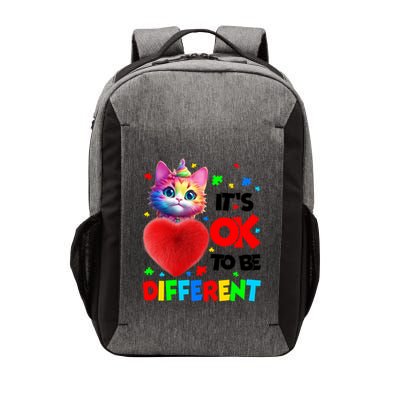 Autism Awareness Cat ItS Ok To Be Different Funny Autistic Gift Vector Backpack