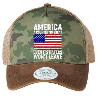 America A Country So Great Even Its Haters WonT Leave Legacy Tie Dye Trucker Hat