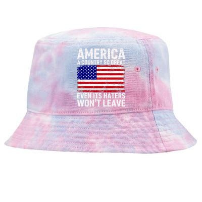 America A Country So Great Even Its Haters WonT Leave Tie-Dyed Bucket Hat