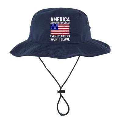 America A Country So Great Even Its Haters WonT Leave Legacy Cool Fit Booney Bucket Hat