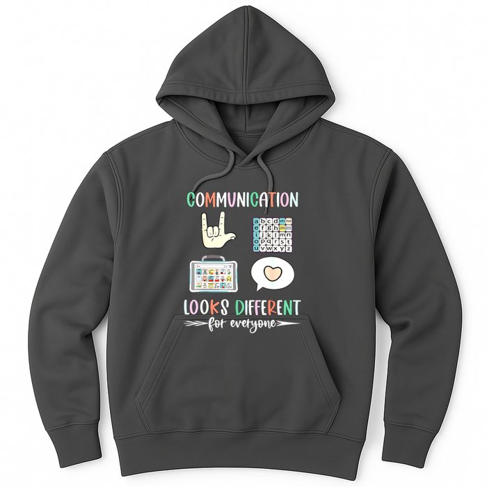 Autism Awareness Communication Looks Different For Everyone Gift Hoodie