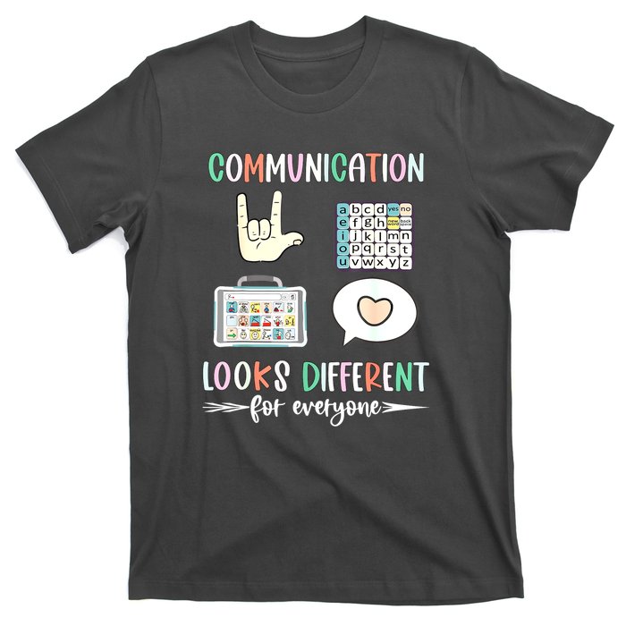 Autism Awareness Communication Looks Different For Everyone Gift T-Shirt