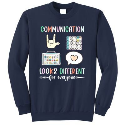 Autism Awareness Communication Looks Different For Everyone Gift Sweatshirt