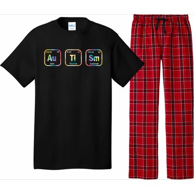 Autism Awareness Chemistry Elets Periodic Table Tie Dye Gift Pajama Set