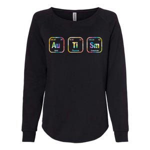 Autism Awareness Chemistry Elets Periodic Table Tie Dye Gift Womens California Wash Sweatshirt