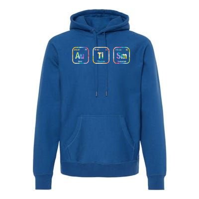 Autism Awareness Chemistry Elets Periodic Table Tie Dye Gift Premium Hoodie