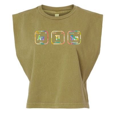 Autism Awareness Chemistry Elets Periodic Table Tie Dye Gift Garment-Dyed Women's Muscle Tee