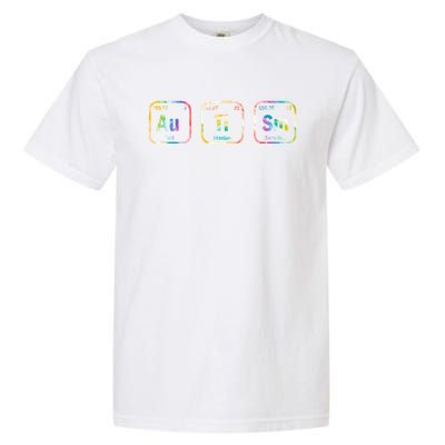 Autism Awareness Chemistry Elets Periodic Table Tie Dye Gift Garment-Dyed Heavyweight T-Shirt