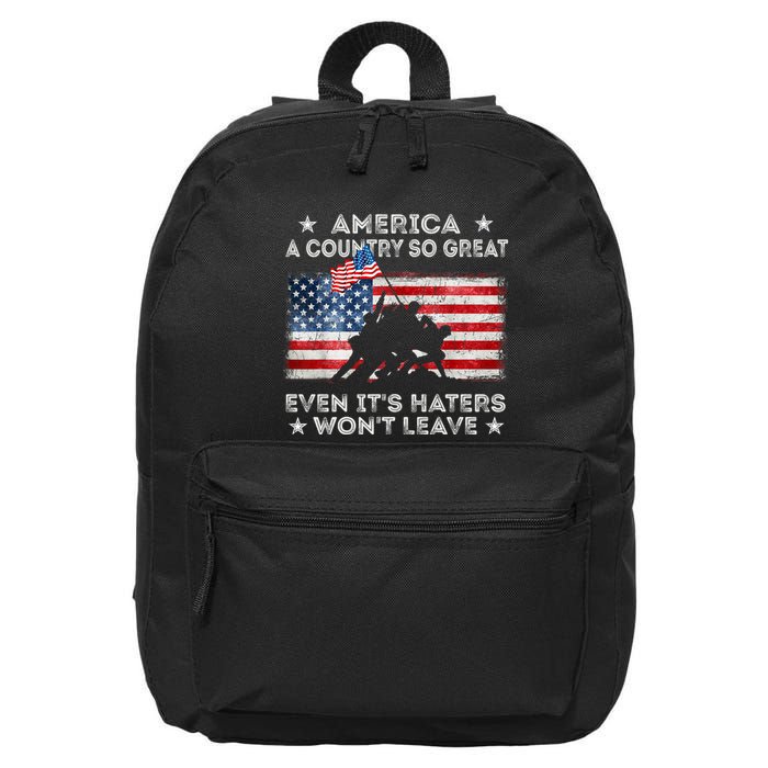 America A Country So Great Even Its Haters Wont Leave 16 in Basic Backpack